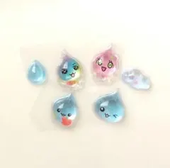 ボンボンドロップシール　ミニ　しずくちゃん　森のなかまた
