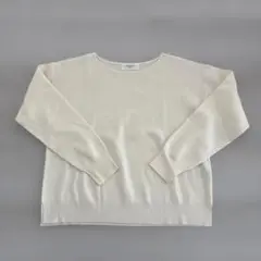 OPAQUE CLIP アイボリー 長袖ニットセーターS
