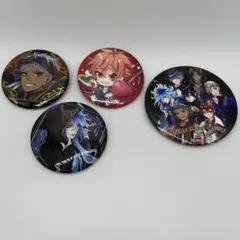 ディズニー ツイステ 缶バッジ 4種セット
