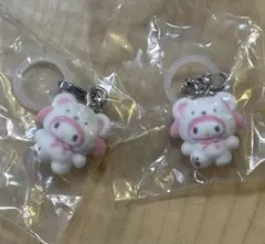 サンリオ　めじるしアクセサリー　ふわふわスノー　マイメロディ　2個