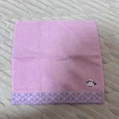 シマエナガ　ハンカチ　ピンク