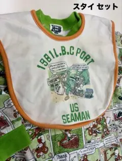 リトルベアークラブ　ロンパース ビブ/スタイ　セット70cm ベアー柄