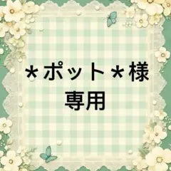 ＊ポット＊ 様　專用