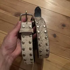 stussy 23aw 8 ball studs belt ハラコ