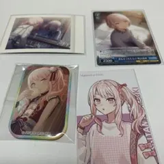 プロセカ　暁山瑞希　スクエア缶バッジ　カード　4点