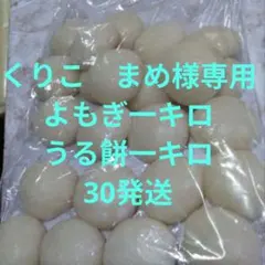 くりこ　まめ様専用☆うる餅一キロ よもぎ餅一キロ☆30発送
