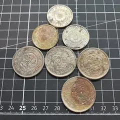 日本銀貨 旭日竜20銭銀貨 明治4年 10枚まとめロット - メルカリ