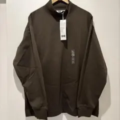 ユニクロU ブラッシュドモックネックTシャツ