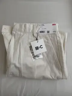 UNIQLO :C バレルパンツ オフホワイト Sのサムネイル