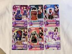 アイカツカード 6枚セット　紫吹蘭　トップス