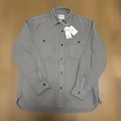 HOUSTON グレー ビエラシャツ　ヒューストンワークシャツ