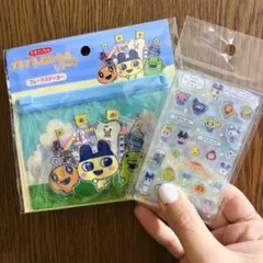 新品たまごっち　2点セット　 アクリルパーツ　フレークシール