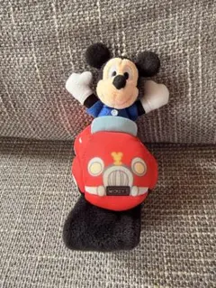 ディズニー ミッキー ドライビングトイ ぬいぐるみバンド 手首
