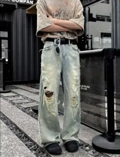 ワイド デニム Acne Studios似 CROWORLD xu dog