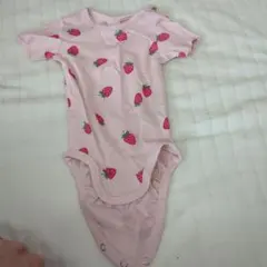 H&M ベビー ロンパース いちご柄