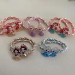 可愛いプリンセスヘアゴム 10点セット