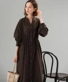 【新品未使用タグ付き】イージーケアスキッパーシャツワンピース