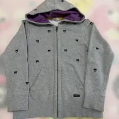 DOUBLE.B クマ刺繍 パーカー 140