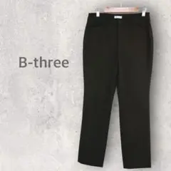 【ビースリー】ストレッチパンツ S オフィスカジュアル スラックス シンプル