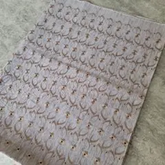 花模様刺繍入りレース生地 レトロ生地