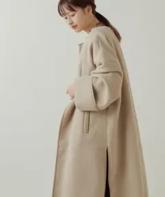 【クリーニング済】kastane ボアベストセットパイピングコート