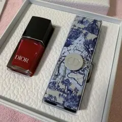 新品未使用Dior バースデー特典2025 ネイル リップスティックローズウッド