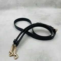 美品 コーチ ショルダーストラップ 紐 ゴールド金具 ネイビー レザーのサムネイル