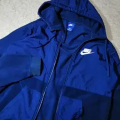 ★ナイキ NIKE★ナイロン＆フリース 切替ジャケット ジップフーディ ゴルフ