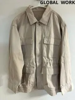 グローバルワーク ♡ ミリタリージャケット ピンクベージュ