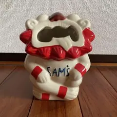 SAM'S 陶器 シーサー お香立て 花瓶