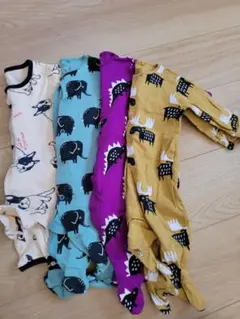 動物柄ロンパース4点セット