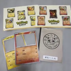 ポケパークカントー 研究ノート ロコン 피카츄