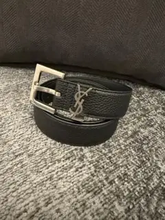 YSL ブラック レザーベルト