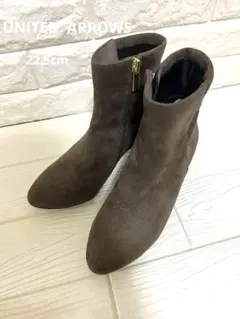 UNITED ARROWS ショートブーツ スエード 【ブラウン】
