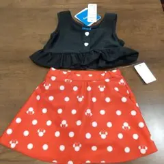 ディズニーミニーちゃんビキニタイプ水着90cm