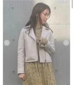 FRAY I.D（フレイ アイディー） ラムレザーライダースジャケット