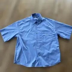 SHIPS 半袖シャツ ライトブルー　M〜L