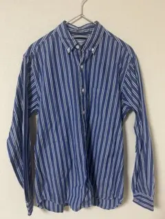 steven alan ストライプシャツ 長袖 ブルー Sのサムネイル
