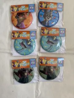 ズートピア2 缶ミラー 6個セット