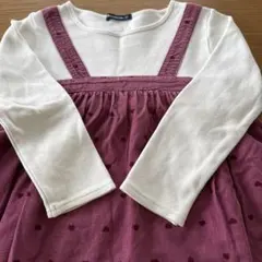 ハート模様 長袖チュニック 120