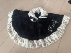 Fairy Baby ヒョウ柄フリースポンチョ S