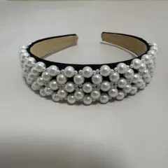 パール装飾カチューシャ