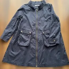 Bou jeloud ネイビー　フロントジップ　コート