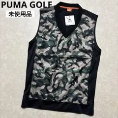 プーマゴルフ★撥水★カモフラ柄★ストレッチサイドジップベスト【メンズ サイズM】