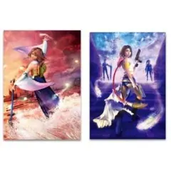 ティーダ&ユウナ2種セット　ミニクリアポスター　25周年　大丸　FFⅩ ティーダ&ユウナ2種セット ミニクリアポスター 25周年 大丸 FFⅩ