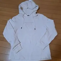 GUESS ホワイト フード付きパーカー