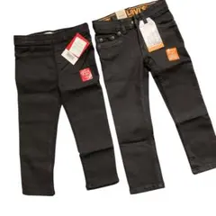 Levi's 510ブラックスリムフィットジーンズ ストレッチパンツ2枚セット