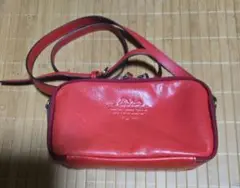 Dakota 赤 レザー ショルダーバッグ