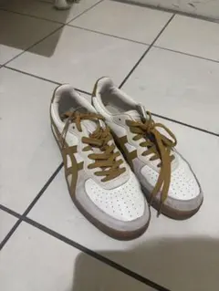 未使用級】Onitsuka Tiger GSM ホワイトキャメル 25.5cm - メルカリ