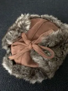 F.O. ブラウンファー付き帽子 サイズ50